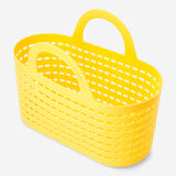 Yellow Flying Tiger Copenhagen basket with handles, measuring 23x30 cm, suitable for home storage and organization.