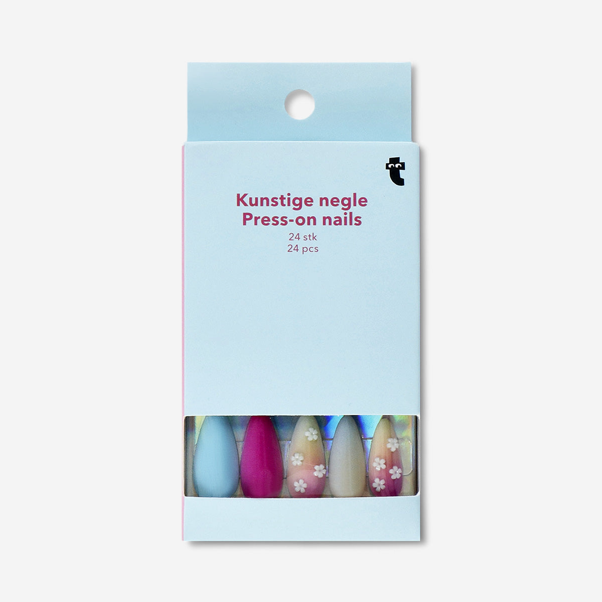 Press on nails - 3D flowers with gradient colourway