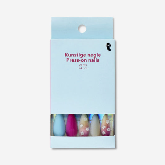 Press on nails - 3D flowers with gradient colourway