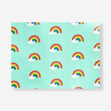 Rainbow print 300 cm office wrapping paper by Flying Tiger Copenhagen, colorful and vibrant for gift wrapping.