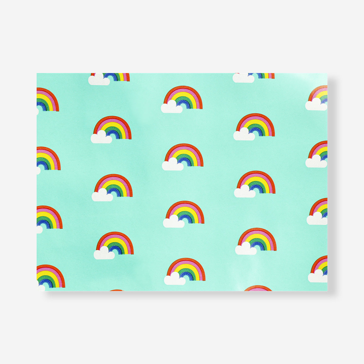 Rainbow print 300 cm office wrapping paper by Flying Tiger Copenhagen, colorful and vibrant for gift wrapping.