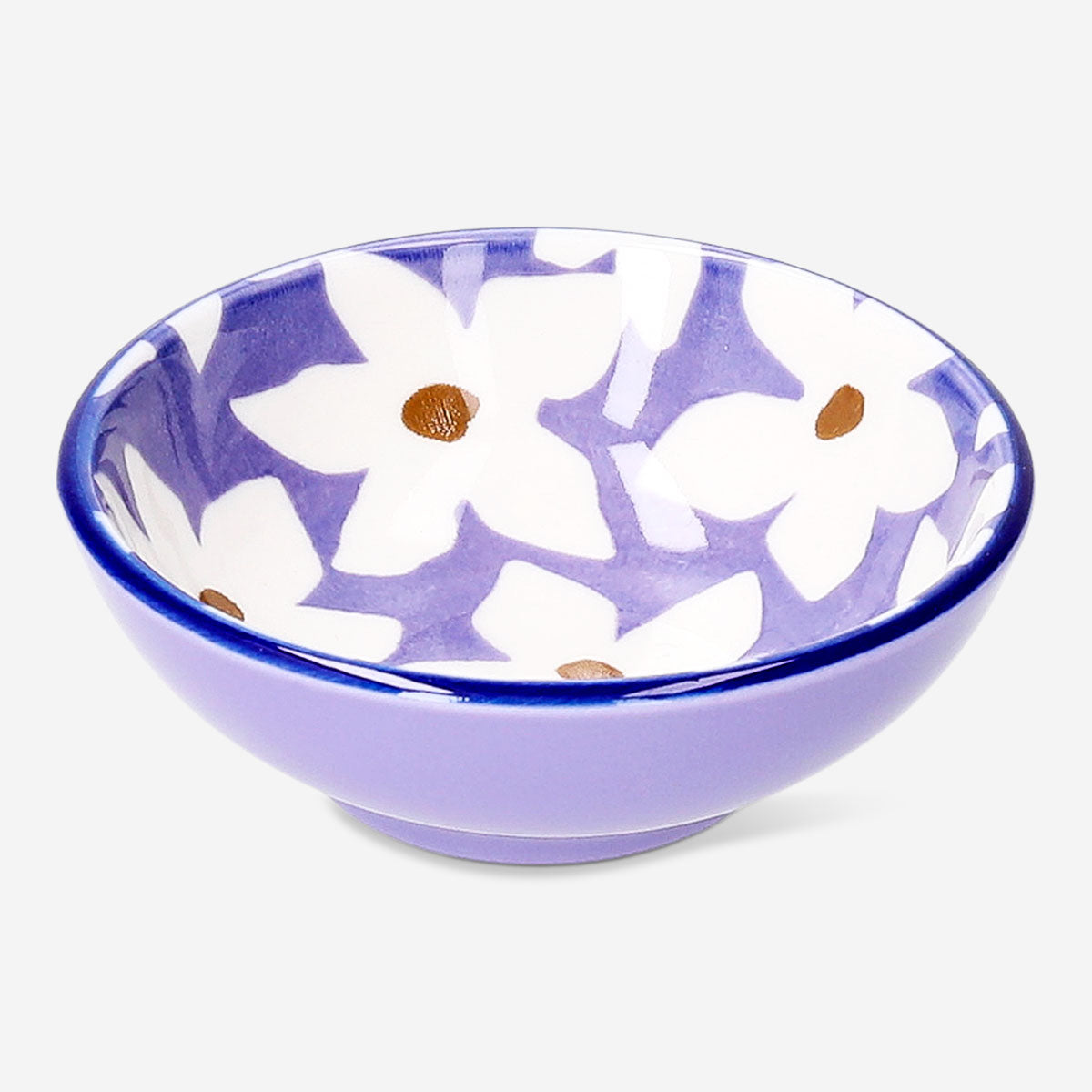 Bol en céramique à motif floral - 8 cm