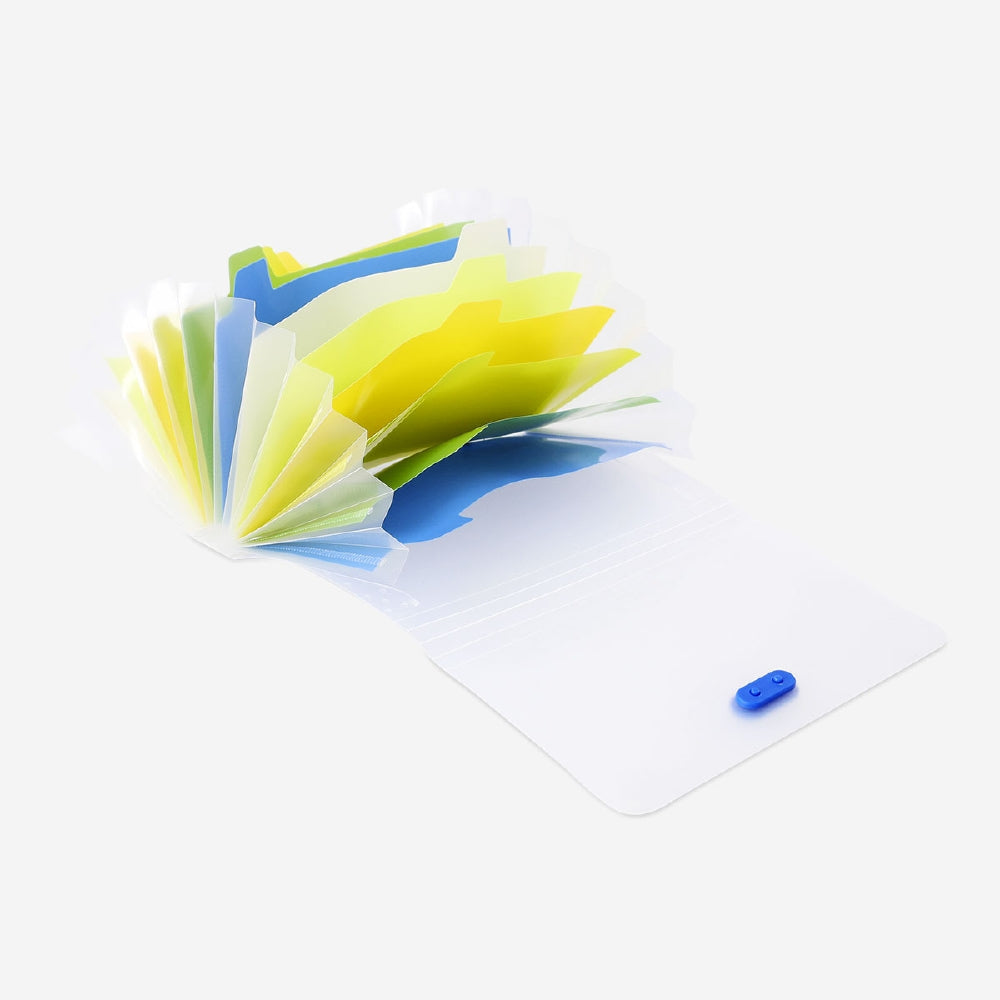 Flying Tiger Copenhagen office flash card organizer with multiple compartments for organizing cards and stationery.