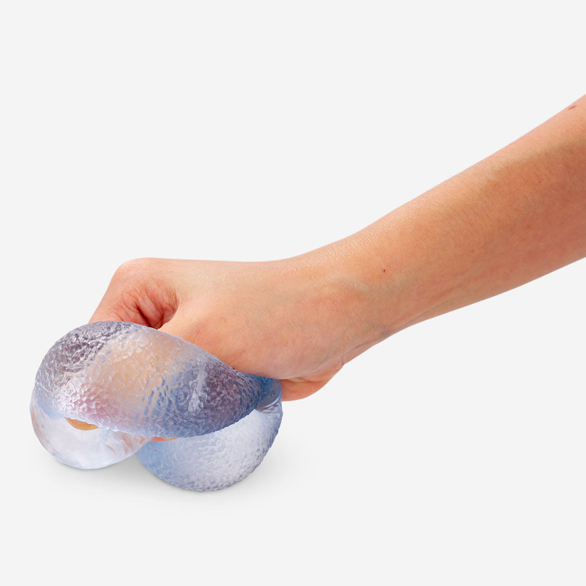 Blue Press Me Toy fidget ring by Flying Tiger Copenhagen, a colorful gadget for stress relief and sensory fun.