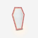 Flying Tiger Copenhagen coffin mirror with light, 40x24 cm, featuring a sleek rectangular design and integrated illumination.
