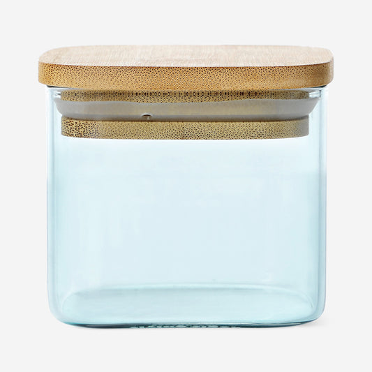 Designer Collection - Green glass storage container with lid - 200 ml