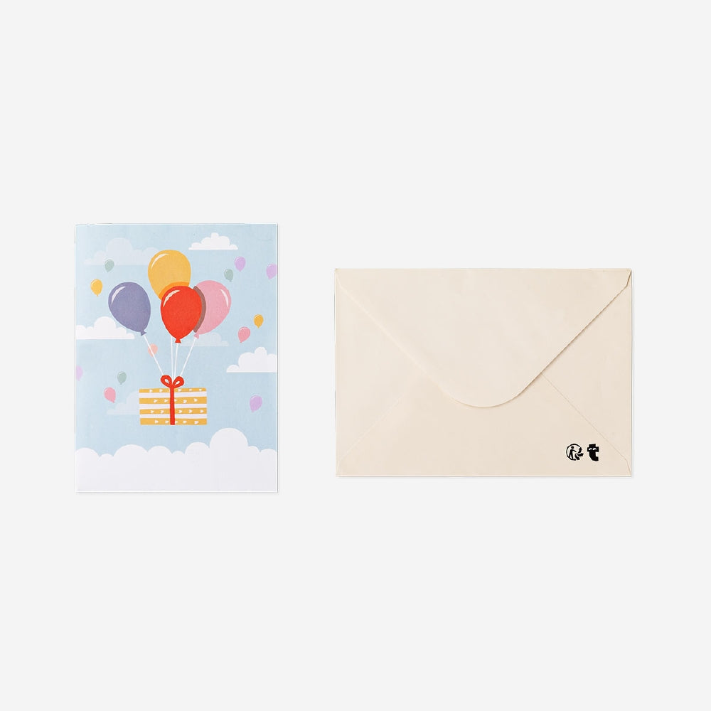Office birthday card with colorful "Happy Birthday" poster design by Flying Tiger Copenhagen, suitable for celebrating at work.