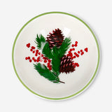Mini kitchen bowl with pine tree branch print, 8 cm, from Flying Tiger Copenhagen, showing a decorative ceramic bowl on a white background.