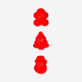 Set of three Christmas cookie stamps from Flying Tiger Copenhagen for decorating holiday cookies in the kitchen.