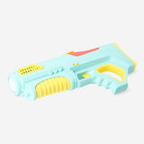 Flying Tiger Copenhagen 2-in-1 green water blaster toy with soap bubbles, ideal for outdoor water play and fun activities.