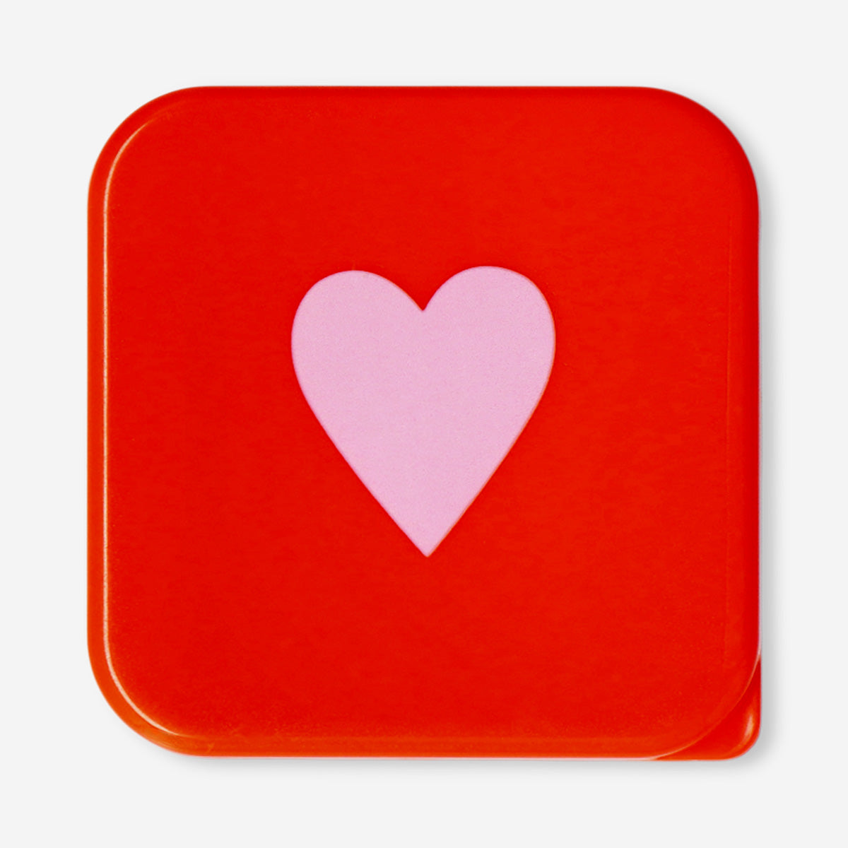 Pink snackbox with heart - 9 cm