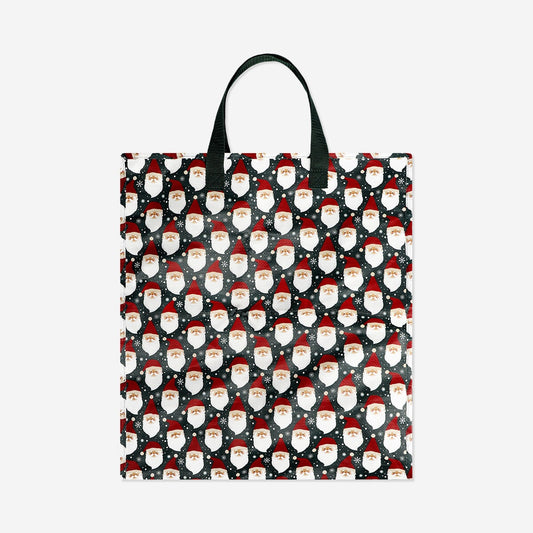 Bag with zipper and Santa print