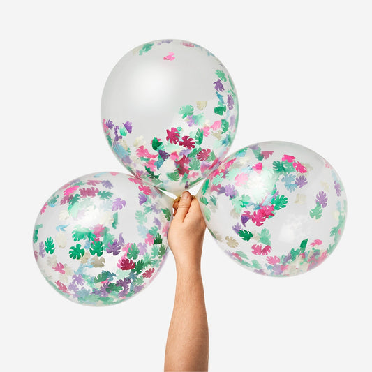 Balloner med konfetti. 6 stk