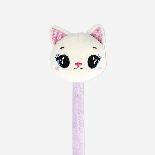 Ballpoint pen with plush cat topper - Black ink