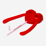 Ballpoint pen with plush red heart topper Office Flying Tiger Copenhagen 