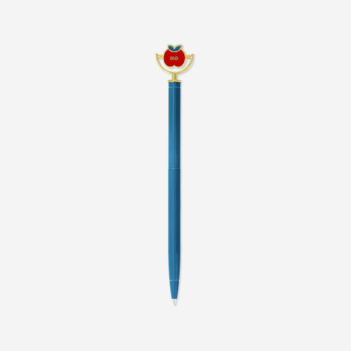 Ballpoint pen with spinning apple - Black ink office Flying Tiger Copenhagen 