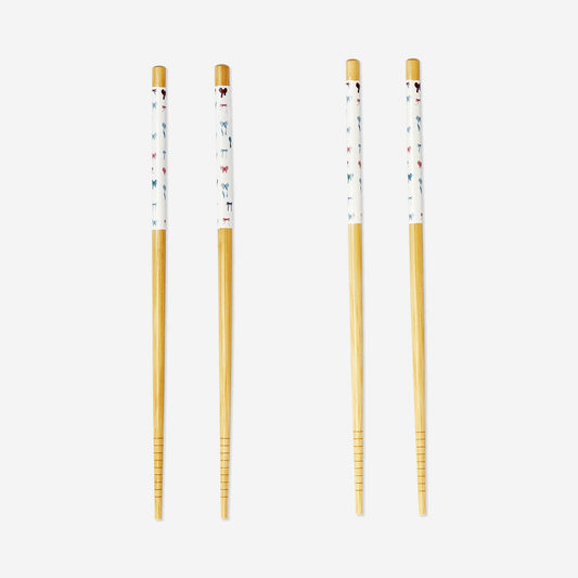 Bamboo chopsticks - 4 sets