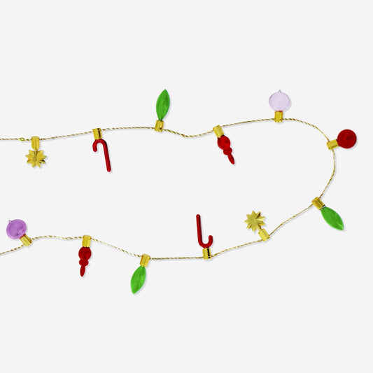 Bauble garland ribbon with ornaments - 2 m