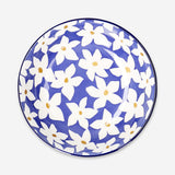 Bol bas en céramique à motif floral - 14 cm