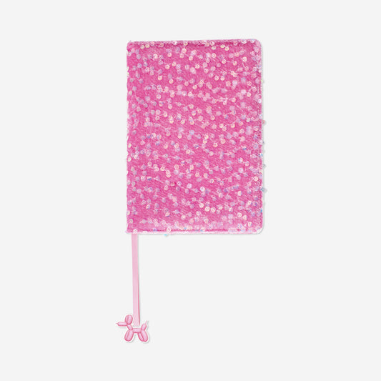 Notitieboek met fluwelen lovertjesomslag