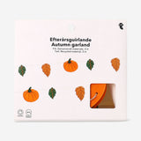 Felt pumpkin garland, 300 cm long, decorative party banner with orange pumpkins from Flying Tiger Copenhagen.