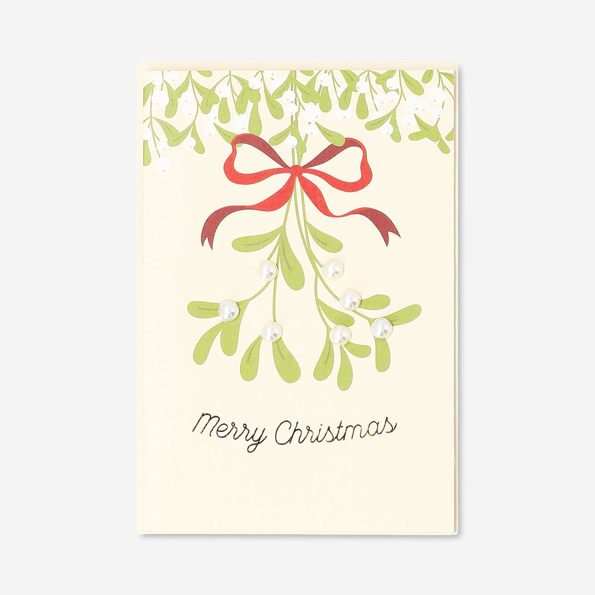 Flying Tiger Copenhagen Christmas office card featuring festive mistletoe design with holiday accents.