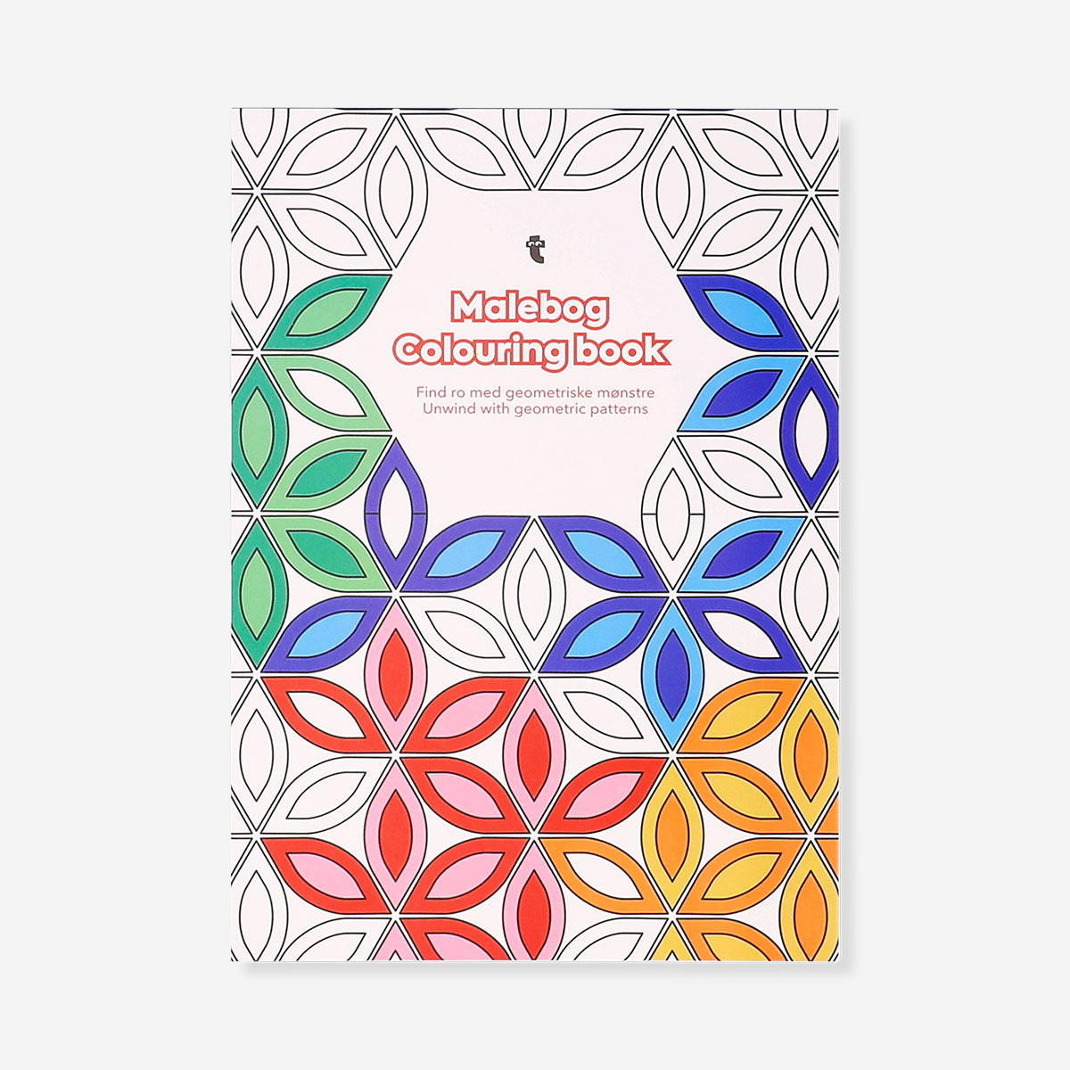 Flying Tiger Copenhagen wellbeing colouring book featuring intricate designs for relaxation and creative hobby activity.