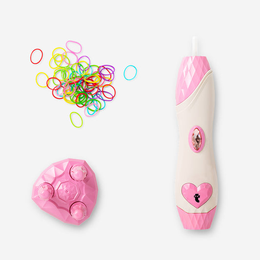 Herramientas para trenzar el pelo con gomas elásticas