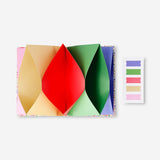 A4 floral office document organiser with tab dividers, in vibrant colors, from Flying Tiger Copenhagen.
