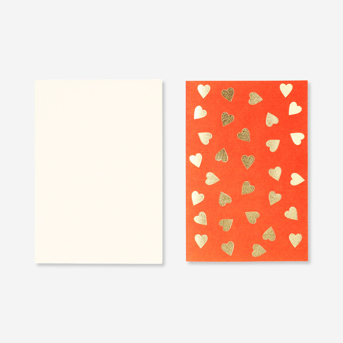 Flying Tiger Copenhagen foil hearts greeting card, office-themed with shiny heart designs, perfect for special occasions.