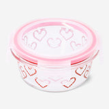Glass food container with Christmas print, 12 cm, from Flying Tiger Copenhagen, ideal for storing small holiday treats.