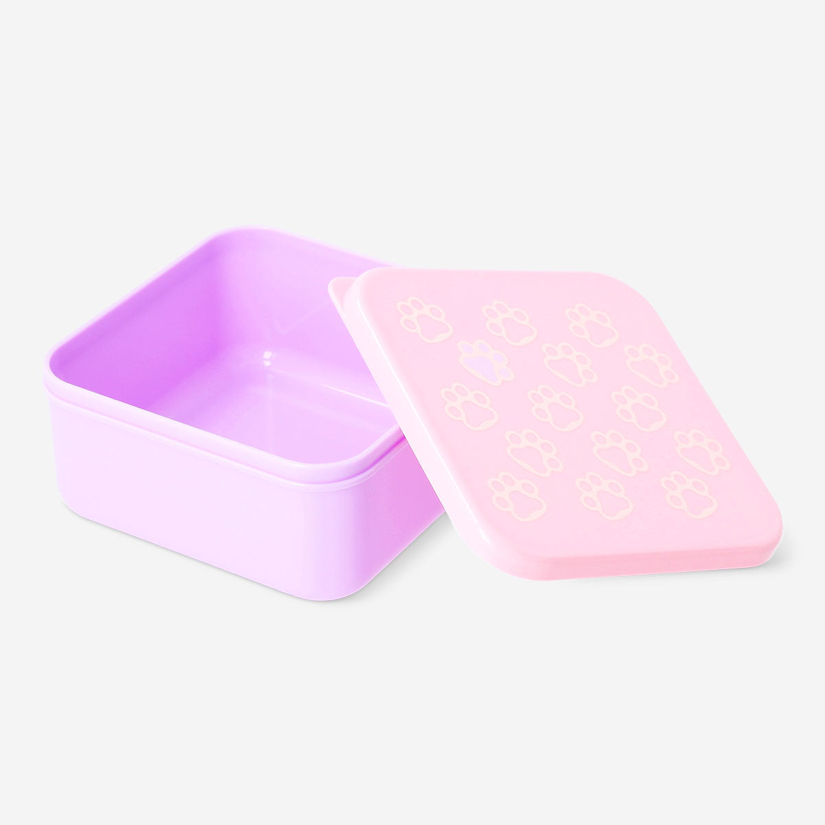 Snack box con estampado de patitas - 12x12 cm