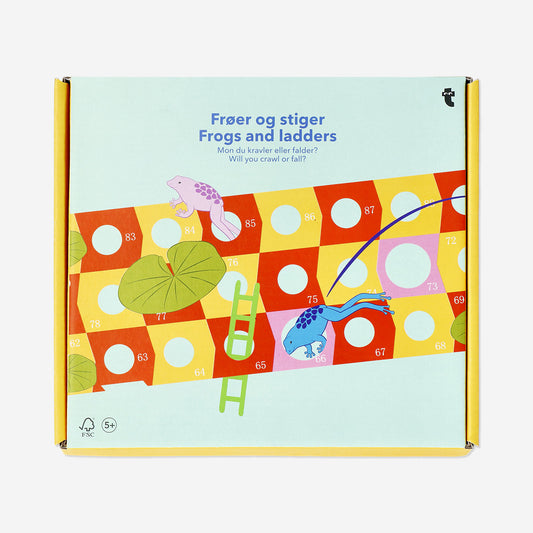 Board game - 3D frogs and ladders
