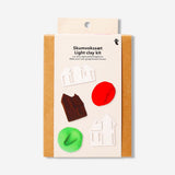 Light clay set for gingerbread house crafts, hobby kit by Flying Tiger Copenhagen, featuring colorful clay for creative modeling.
