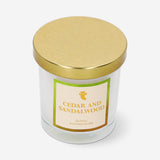 Flying Tiger Copenhagen scented candle with cedar and sandalwood fragrance, showcasing a cozy home decor piece.
