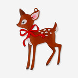 Metal hanging ornament featuring a deer design, ideal for home decor, by Flying Tiger Copenhagen.