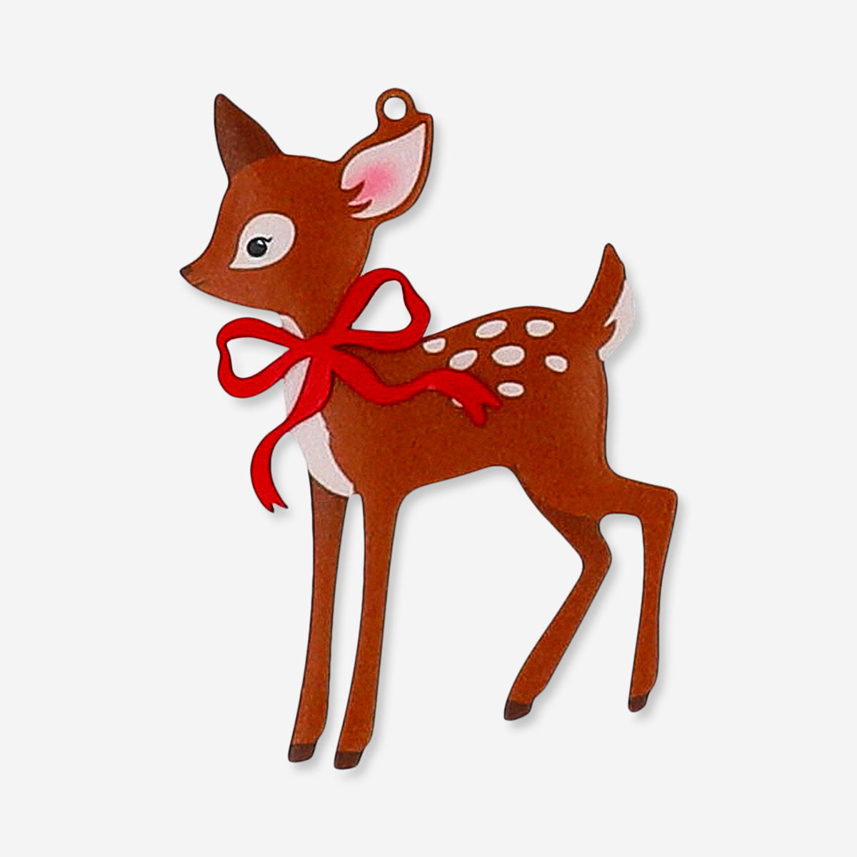 Metal hanging ornament featuring a deer design, ideal for home decor, by Flying Tiger Copenhagen.