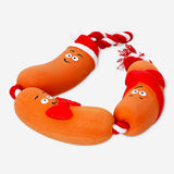 Pet toy - String of Christmas sausages