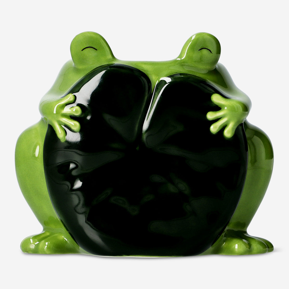 Ceramic Frog Flowerpot – Green Decorative Plant Pot for Home