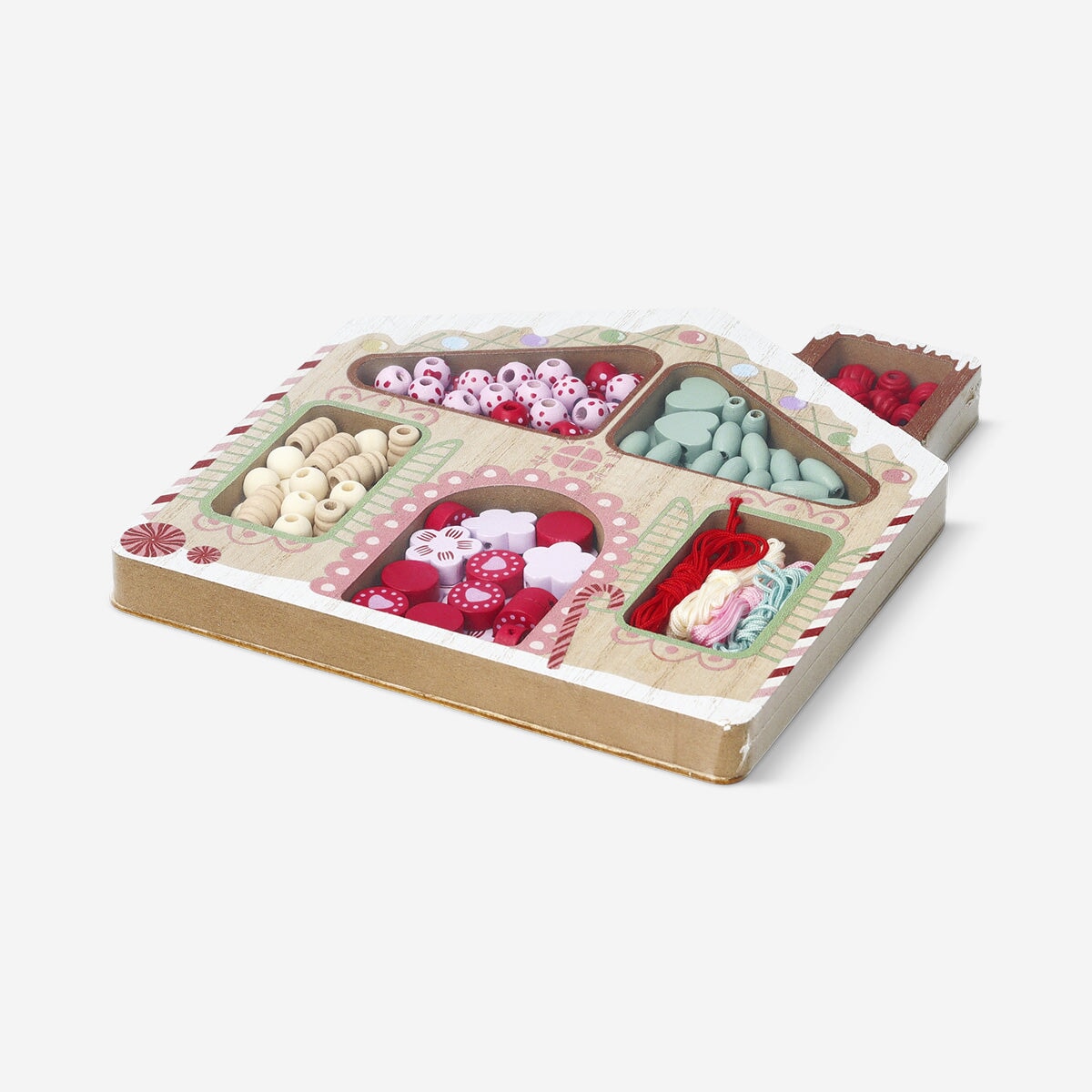 Bead set with string - Christmas house Hobby Flying Tiger Copenhagen 