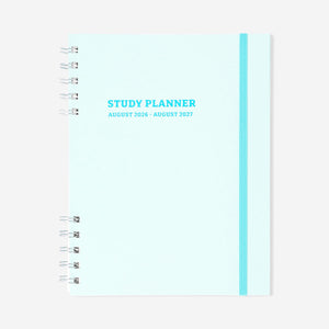 Blue Flying Tiger Copenhagen study planner for office use, featuring a clean design with weekly and monthly planning pages.