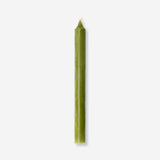 Olive green dinner candle - 24 cm