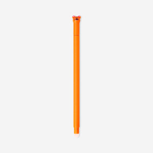 Erasable gel ink pen with tiger topper from Flying Tiger Copenhagen, perfect for office use and smooth writing.
