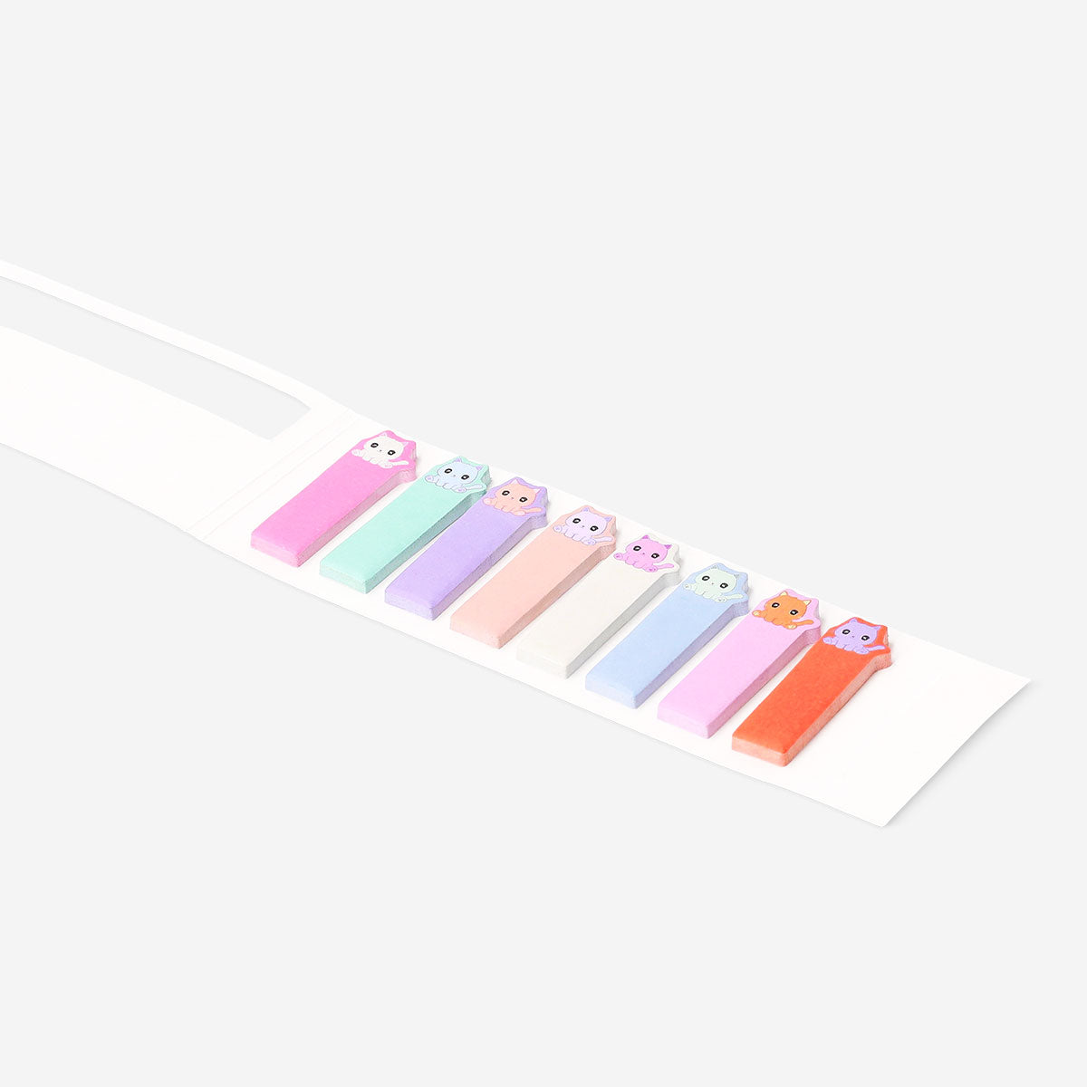 Small cat page markers for office use by Flying Tiger Copenhagen, featuring colorful, cute cat designs for marking pages.