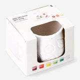 Ceramic DIY mug with debossed fruit design, 330 ml capacity, by Flying Tiger Copenhagen, showcasing the textured fruit pattern.