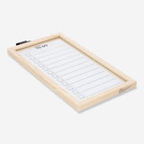 Wood-framed planner board with marker for office use, featuring a sleek design by Flying Tiger Copenhagen.
