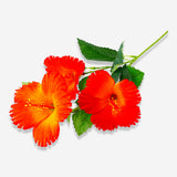 Decorative 66 cm hibiscus flower for home décor, vibrant and lifelike, by Flying Tiger Copenhagen.