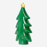 Decorative ceramic Christmas tree in white, 8 cm tall for home decor by Flying Tiger Copenhagen.