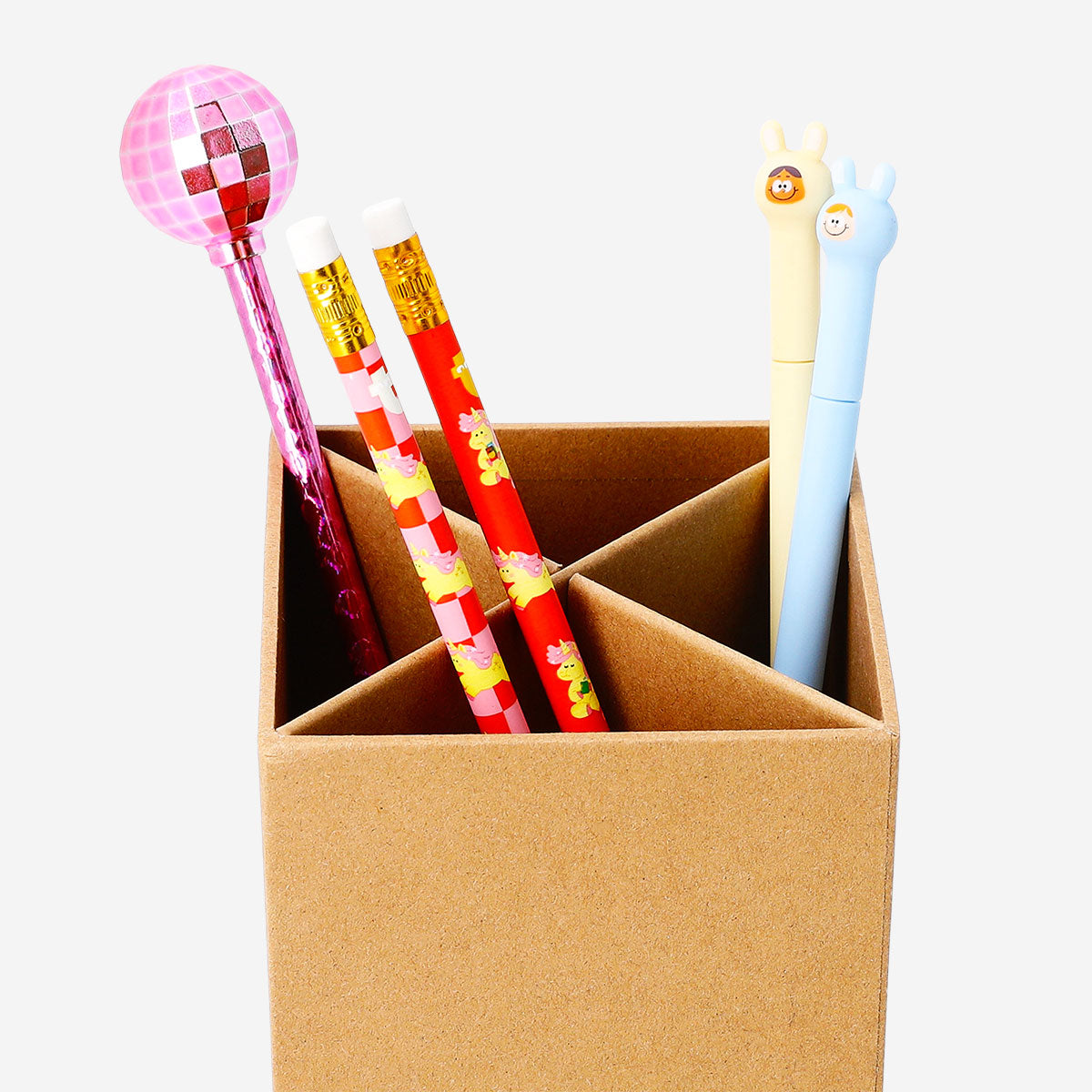 Craft paper pencil holder - 9.5x11 cm