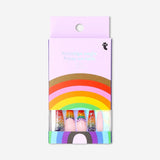 Flying Tiger Copenhagen rainbow rhinestone press-on nails, colorful and stylish personal care nails with sparkling rhinestones.